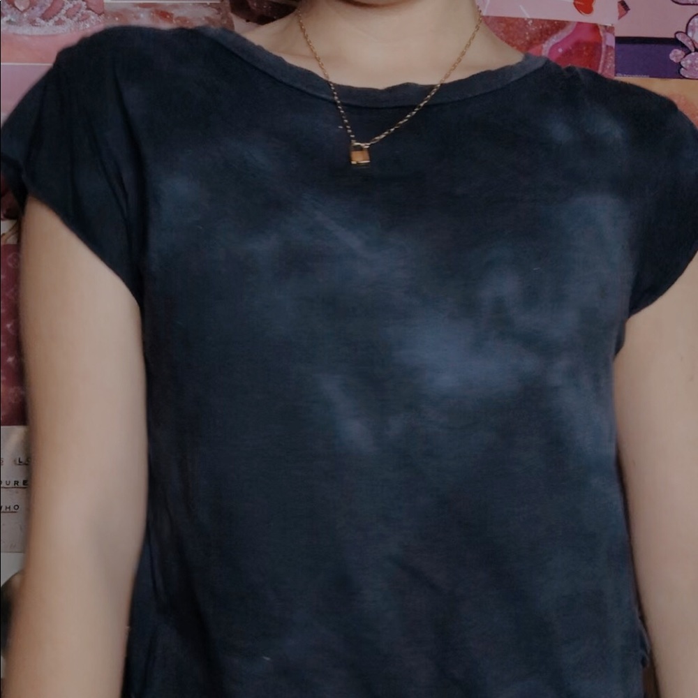 Brandy Melville blue tyedye top